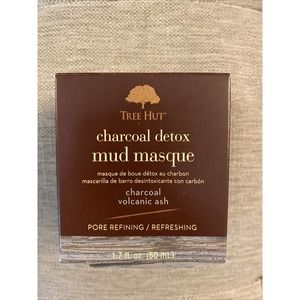Tree Hut Charcoal Detox Mud Masque Charcoal Volcanic Ash 50 ML / 1.7 oz NIB